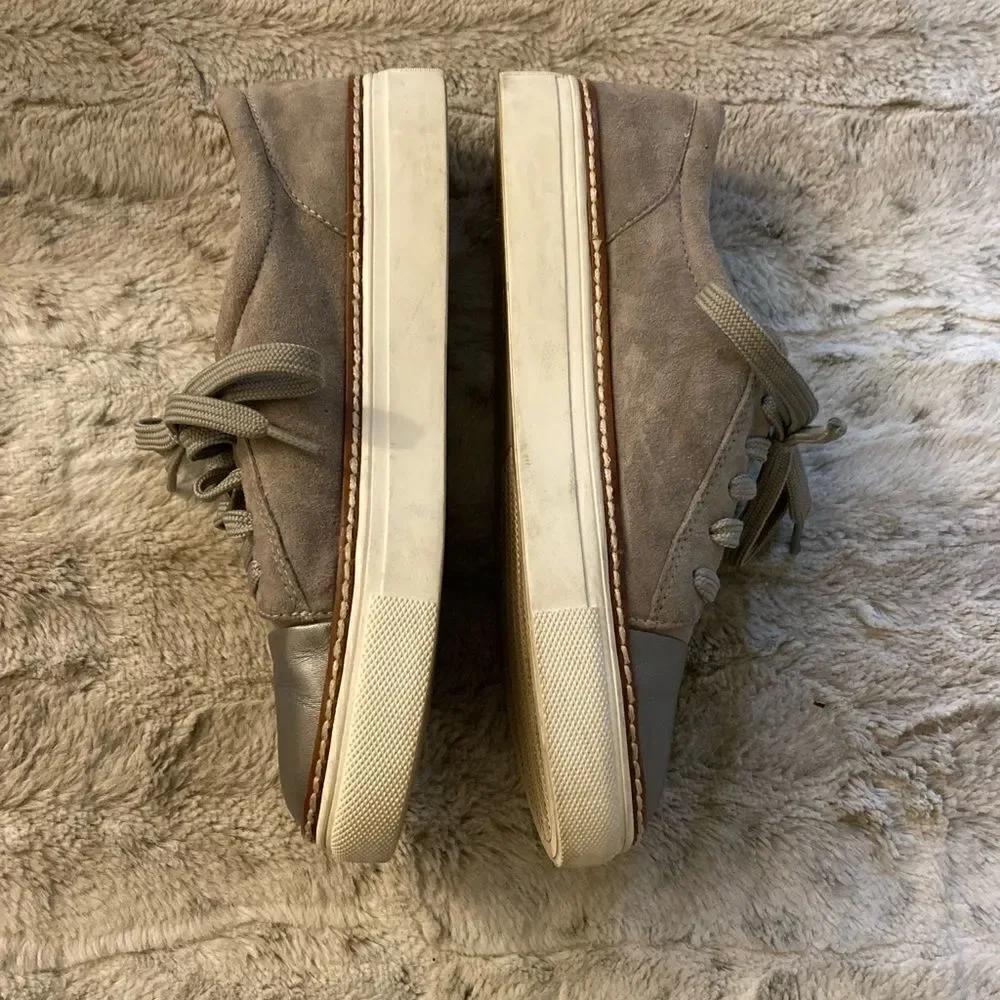 𝅺: : Caslon Suede Metallic & Grey Sneakers : :​